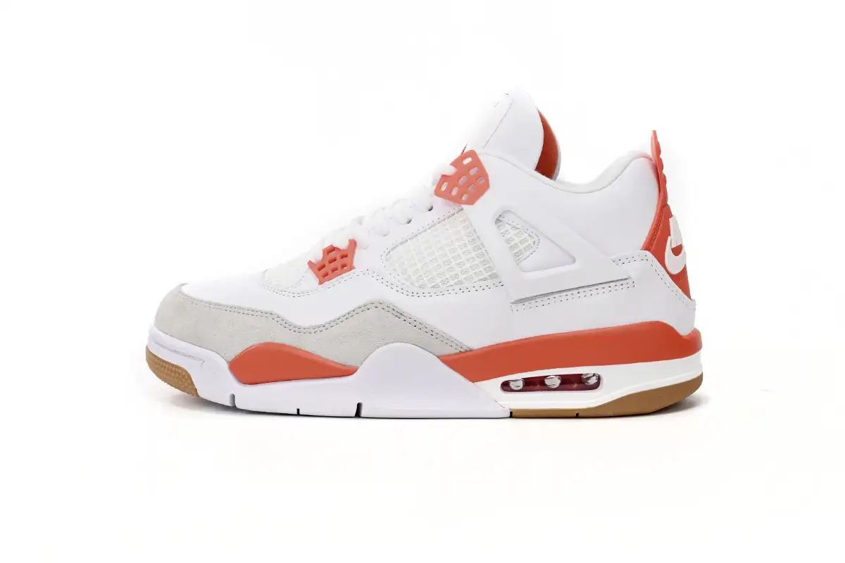 Air Jordan 4 White Orange
